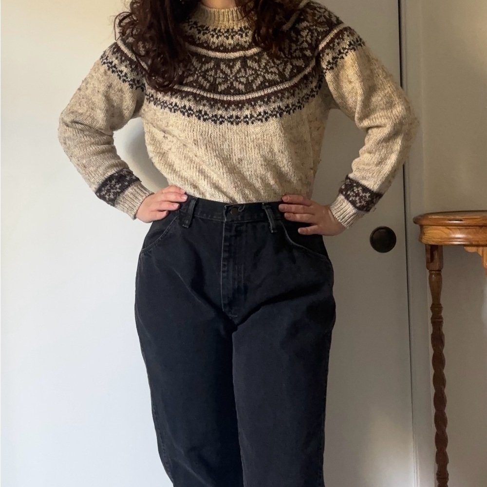 Vintage fair isles sweater